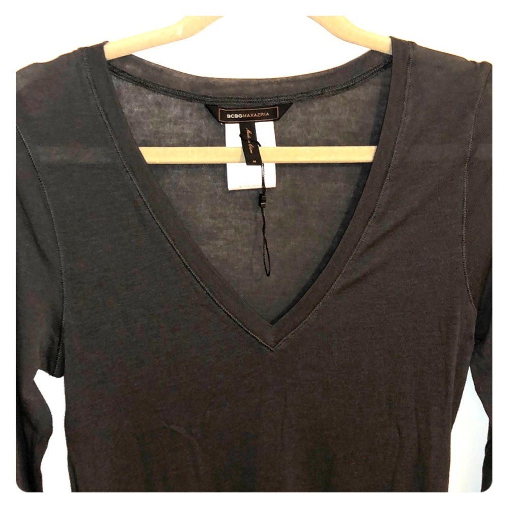 BCBG sheer tunic